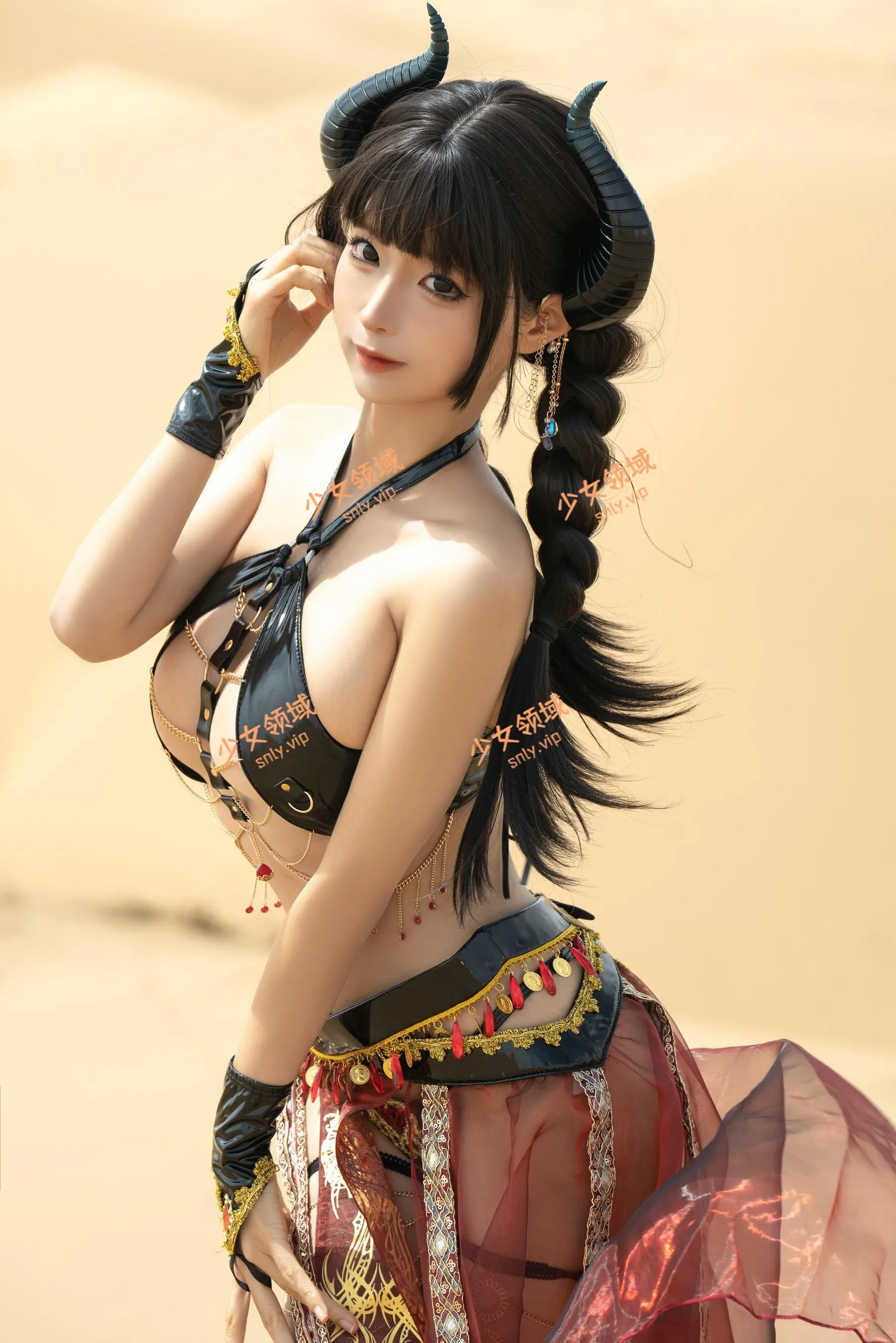 蠢沫沫 – NO.244 沙漠魅魔 [10P]插图9